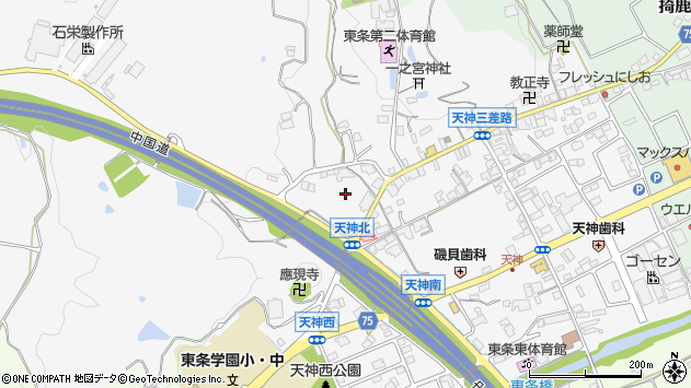 〒673-1311 兵庫県加東市天神の地図