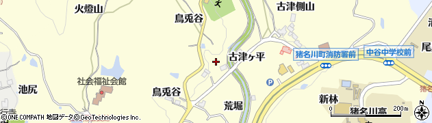 兵庫県川辺郡猪名川町紫合笹ヶ芝周辺の地図