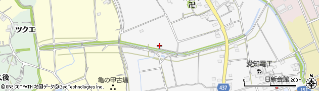 愛知県新城市片山（矢ノ入）周辺の地図