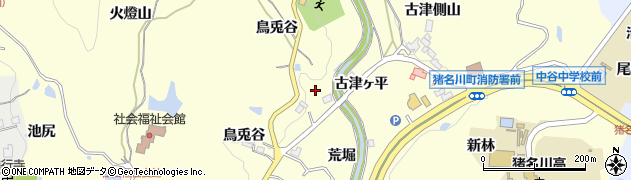 兵庫県猪名川町（川辺郡）紫合（笹ヶ芝）周辺の地図