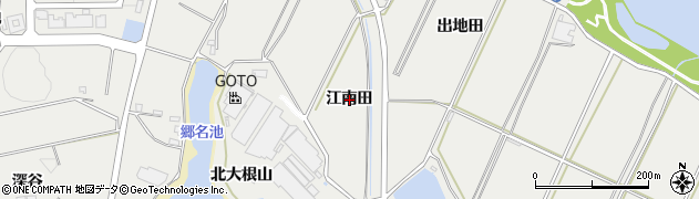 愛知県常滑市金山（江南田）周辺の地図