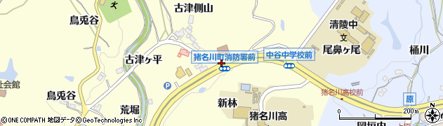 猪名川町消防署前周辺の地図