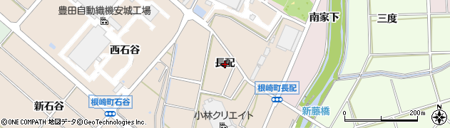 愛知県安城市根崎町（長配）周辺の地図