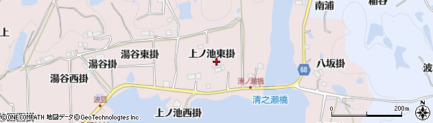 兵庫県宝塚市波豆周辺の地図