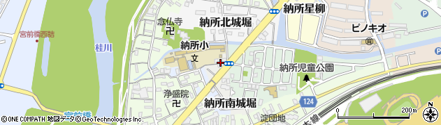 京都府京都市伏見区納所南城堀周辺の地図