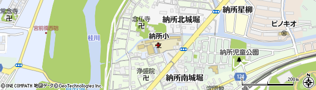 京都府京都市伏見区納所妙徳寺周辺の地図