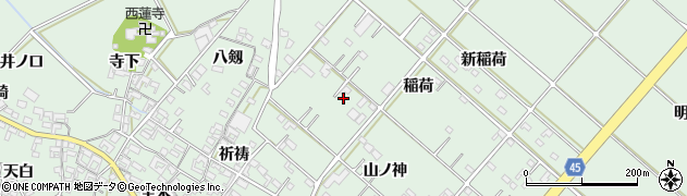 愛知県安城市東端町山ノ神27周辺の地図