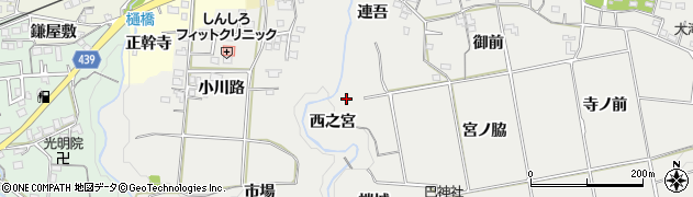 愛知県新城市川路西之宮周辺の地図