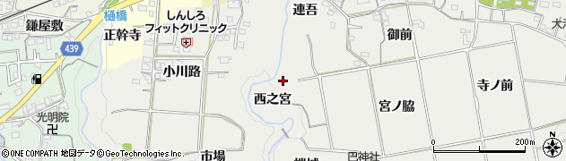 愛知県新城市川路（西之宮）周辺の地図