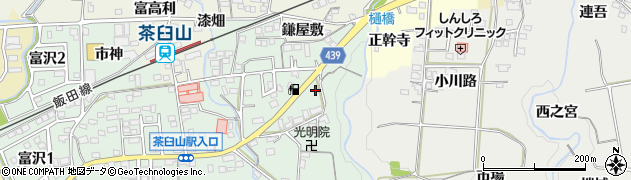 愛知県新城市富沢（半田）周辺の地図