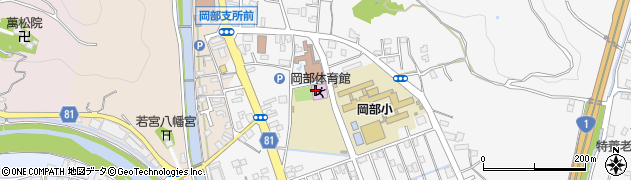 藤枝市役所岡部支所　分館周辺の地図