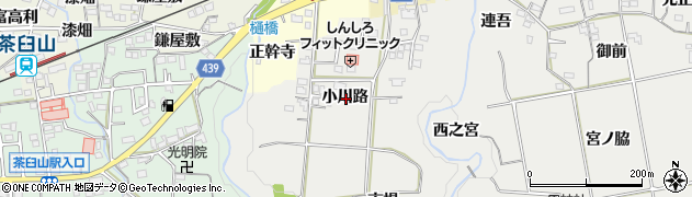 愛知県新城市川路小川路周辺の地図