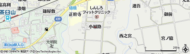 愛知県新城市川路（小川路）周辺の地図