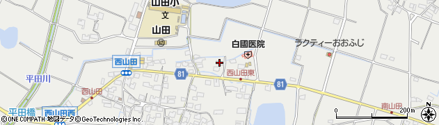 兵庫県姫路市山田町西山田68周辺の地図