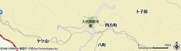 大佛乗願寺周辺の地図