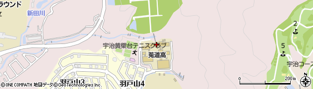 京都府立莵道高等学校周辺の地図