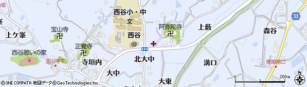 兵庫県宝塚市大原野西谷2周辺の地図