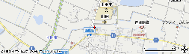兵庫県姫路市山田町西山田130周辺の地図