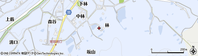 兵庫県宝塚市大原野（林）周辺の地図
