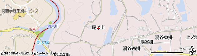 兵庫県宝塚市波豆尾ノ上周辺の地図