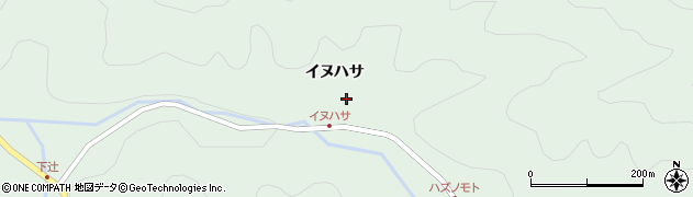 愛知県岡崎市鳥川町（イヌハサ）周辺の地図