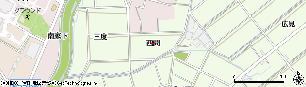 愛知県安城市城ケ入町（西間）周辺の地図