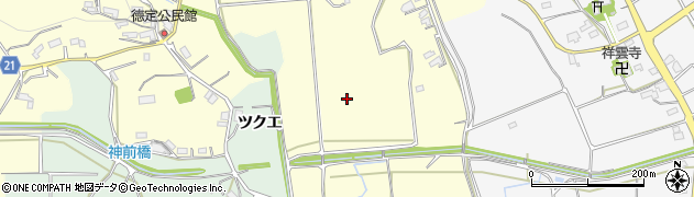 愛知県新城市徳定（溝東）周辺の地図