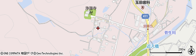 兵庫県姫路市夢前町菅生澗356周辺の地図