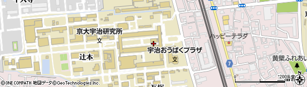 京都府宇治市五ケ庄柏田周辺の地図