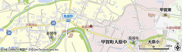 滋賀県甲賀市甲賀町鳥居野451周辺の地図