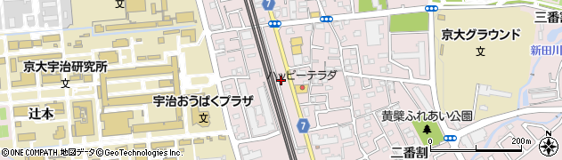 京都府宇治市五ケ庄平野周辺の地図