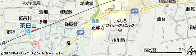 愛知県新城市大宮（正幹寺）周辺の地図