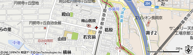円明寺郵便局周辺の地図