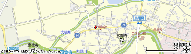 滋賀県甲賀市甲賀町鳥居野1210周辺の地図