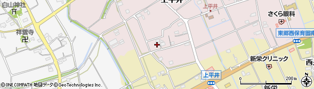 愛知県新城市上平井道添周辺の地図
