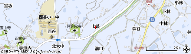 兵庫県宝塚市大原野（上薮）周辺の地図