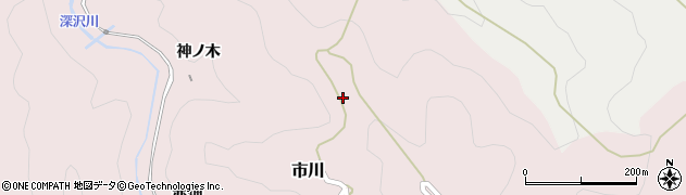 愛知県新城市市川神ノ木周辺の地図