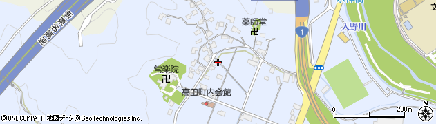 静岡県藤枝市高田周辺の地図