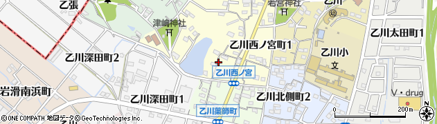 楽餐館 乙川店周辺の地図