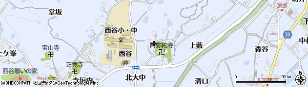 兵庫県宝塚市大原野西谷13周辺の地図