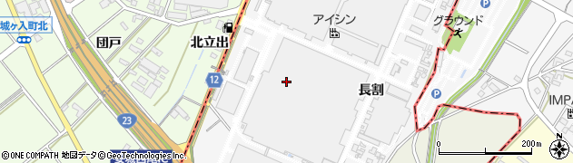 愛知県西尾市南中根町小割1周辺の地図