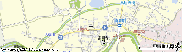 滋賀県甲賀市甲賀町鳥居野818周辺の地図