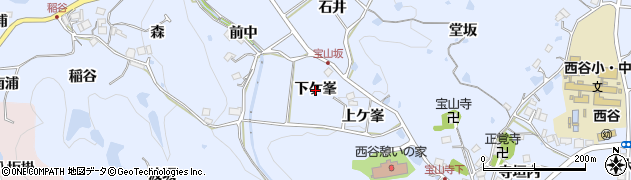 兵庫県宝塚市大原野（下ケ峯）周辺の地図