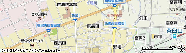 愛知県新城市平井（東長田）周辺の地図
