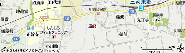 愛知県新城市川路（連吾）周辺の地図