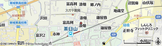 愛知県新城市富永（郷中）周辺の地図
