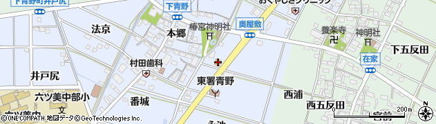 愛知県岡崎市下青野町宮東14周辺の地図