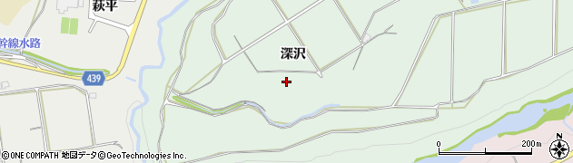 愛知県新城市有海（深沢）周辺の地図