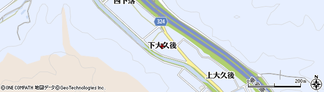 愛知県岡崎市池金町（下大久後）周辺の地図