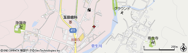 兵庫県姫路市夢前町菅生澗542周辺の地図